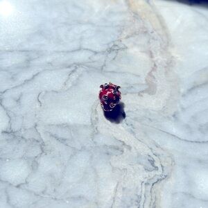 Gucci Red and Gold Enamel strawberry 🍓charm